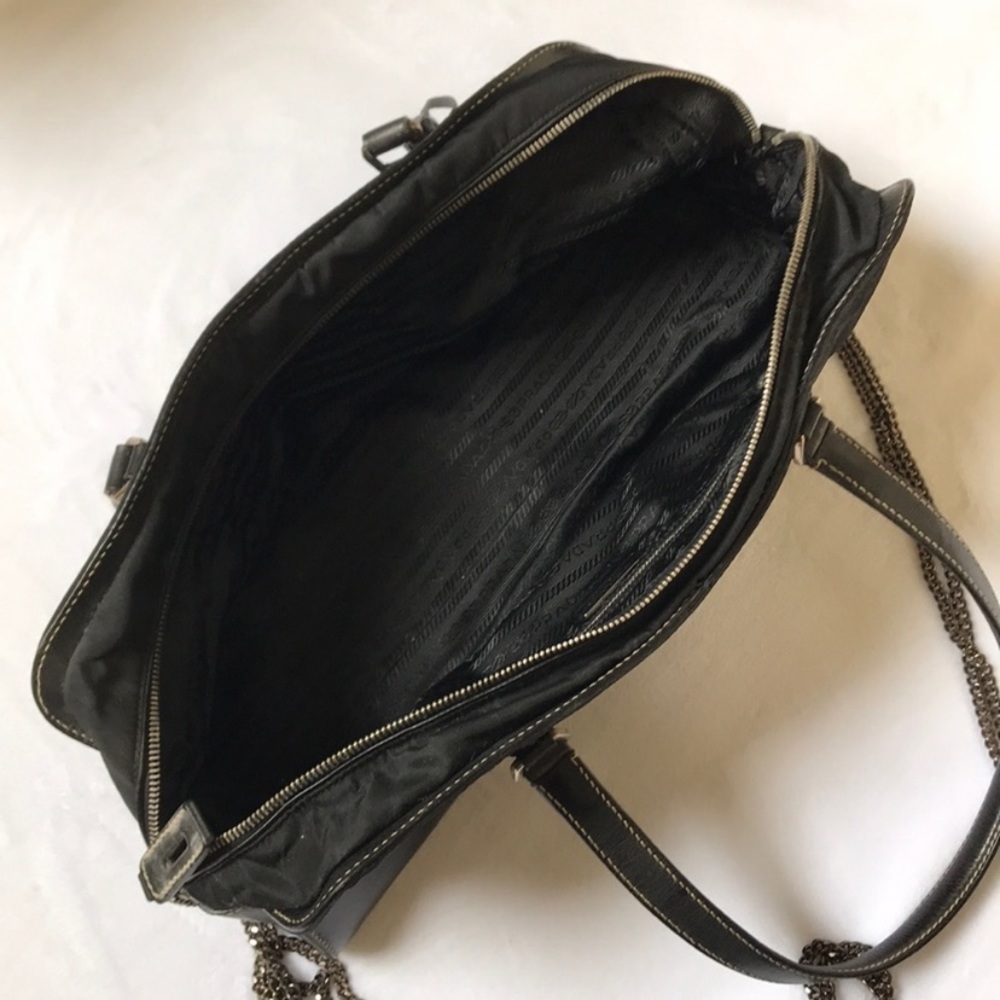 Prada Authentic Rectangular Black Nylon Leather - image 6